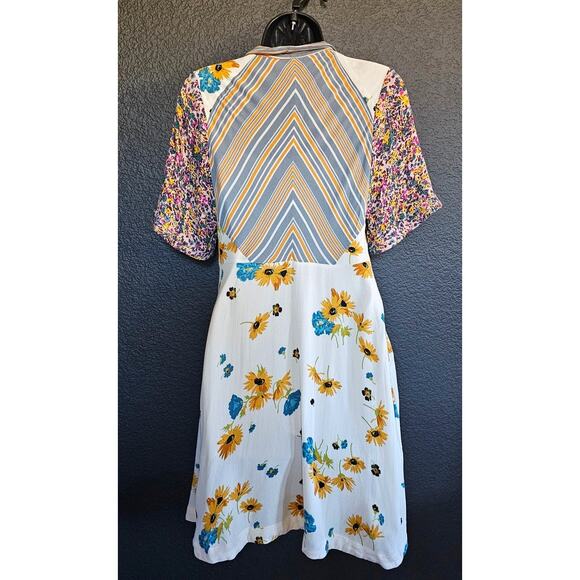 Free People Mix It Up Floral Printed Mini Dress Size 2 - Picture 2 of 8